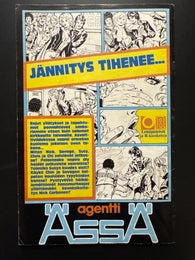 JUDGE DREDD Nro 1 - 1985 - JD YLITT&Auml;&Auml; KIROTUN MAAN