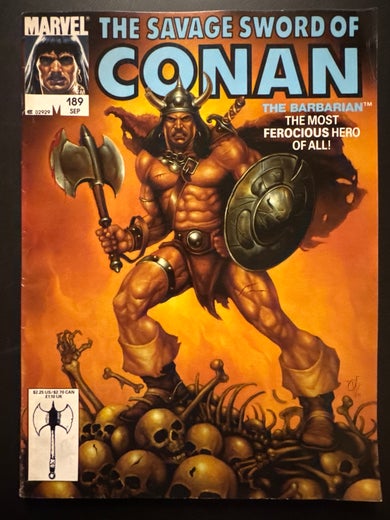 THE SAVAGE SWORD OF CONAN THE BARBARIAN Vol. 1, No. 189
