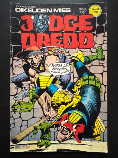 JUDGE DREDD Nro 8 - 1985 - P&auml;iv&auml; jon LAKI kuoli osa 4