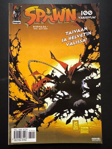 SPAWN Nro 4 - 1997 - TAIVAAN JA HELVETIN V&Auml;LISS&Auml;!