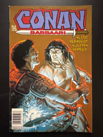CONAN No 5 - 1992 - MUSTAT MERIROSVOT KUOLEMAN SAARELLA.