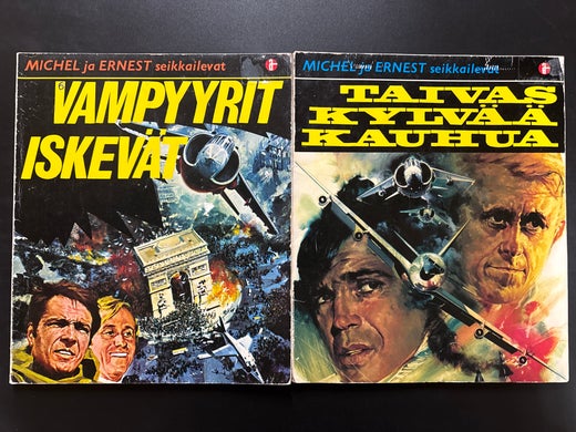 MICHEL ja ERNEST seikkailevat - VAMPYYRIT ISKEV&Auml;T ja TAIVAS KYLV&Auml;&Auml; KAUHUA
