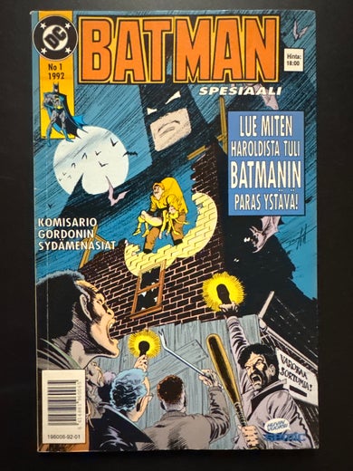 BATMAN SPESIAALI No 1 - 1992 - Y&Ouml;N HIRVI&Ouml;T