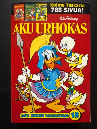 Kolme Taskaria 18-19-20 - AKU URHOKAS - ROOPE-SED&Auml;N MILJOONAT - AKU VILLIN L&Auml;NNEN KUNINGAS