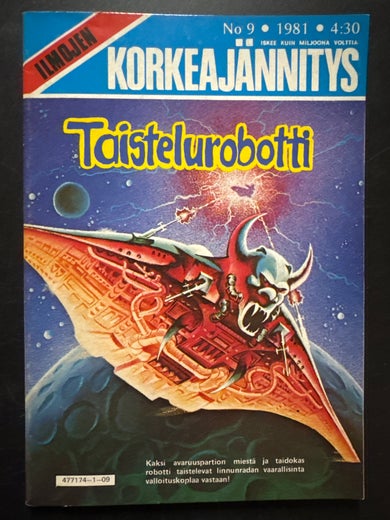 ILMOJEN KORKEAJ&Auml;NNITYS N:o 9 - 1981 - Taistelurobotti