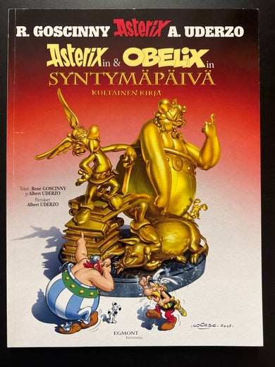 Asterix SEIKKAILEE 34 - Asterixin & OBELIXin SYNTYM&Auml;P&Auml;IV&Auml; - KULTAINEN KIRJA