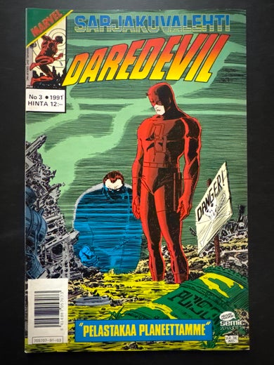 SARJAKUVALEHTI No 3 - 1991 - DAREDEVIL