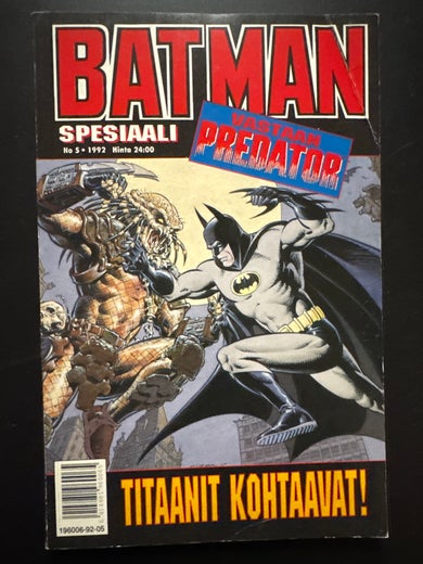 BATMAN SPESIAALI No 5 - 1992 - VASTAAN PREDATOR