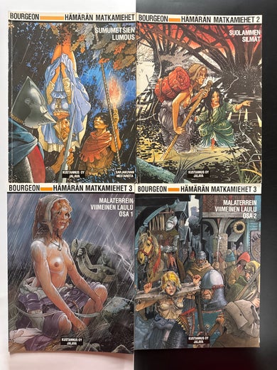 H&Auml;M&Auml;R&Auml;N MATKAMIEHET 1 - SUMUMETSIEN LUMOUS, 2 - SUOLAMMEN SILM&Auml;T, 3 OSA 1 ja OSA 2 - MALATERREIN VIIMEINEN LAULU